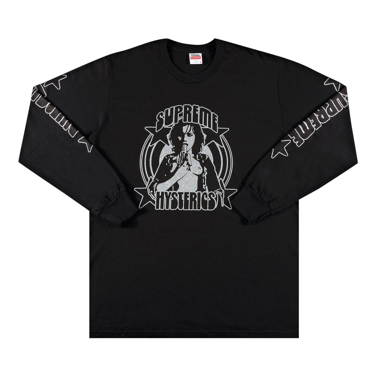 Тениска Supreme Hysteric Glamour x Long-Sleeve Tee Черно | SS21T24 BLACK, 1