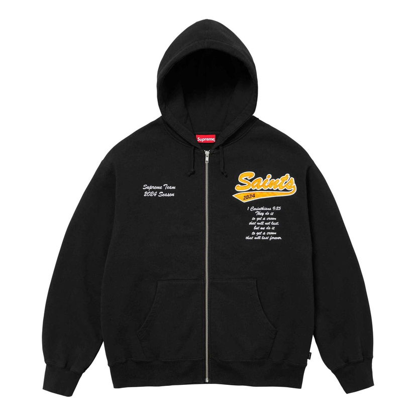 Суитчър Supreme Salvation Zip Up Hoodie Черно | SUP-SS24-064