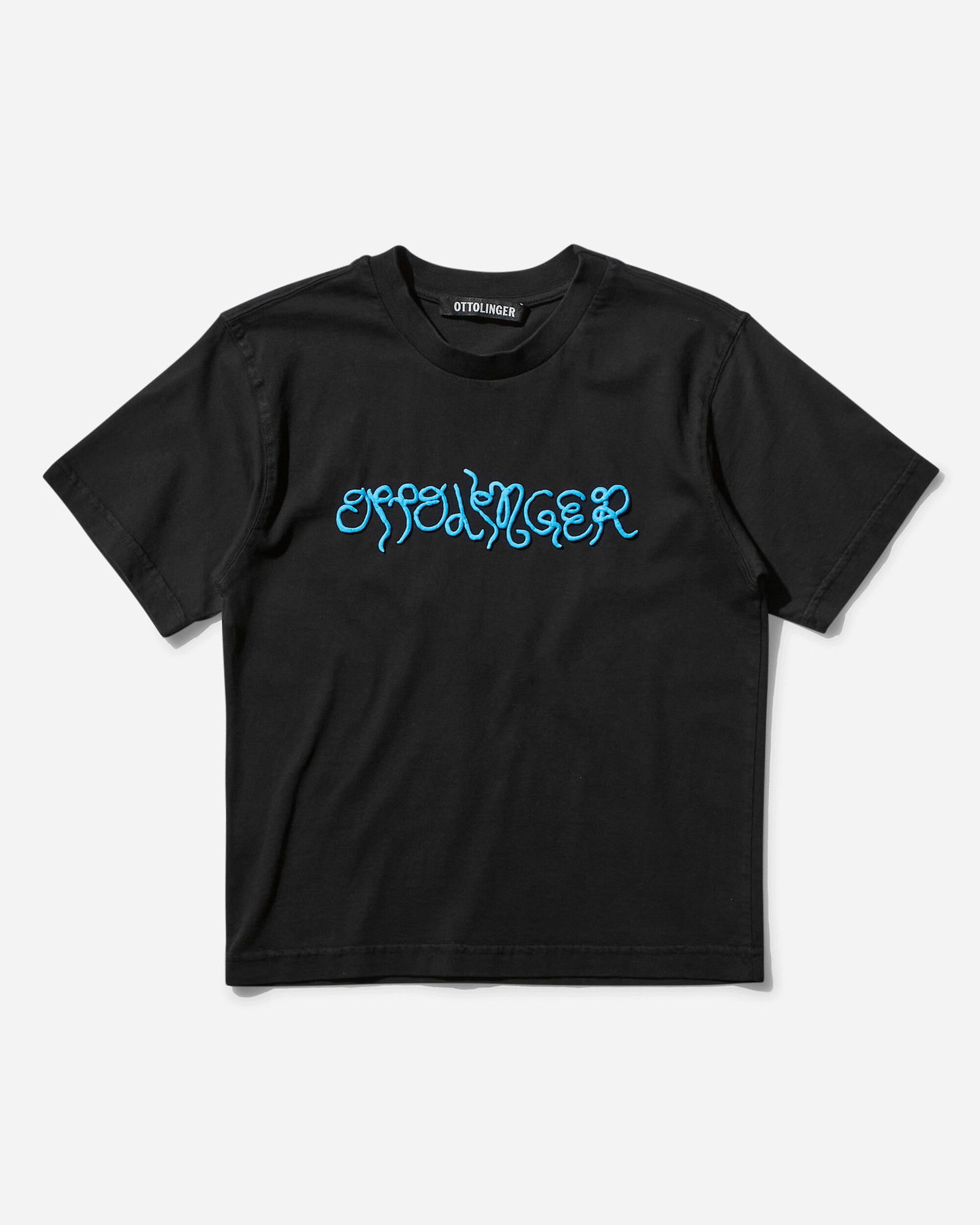 Тениска Ottolinger Fitted Puffy Logo T-Shirt Черно | 1150103921 BLK, 0