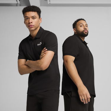 Поло тениска Puma Essentials Logo Pique Polo Черно | 682552_01, 0