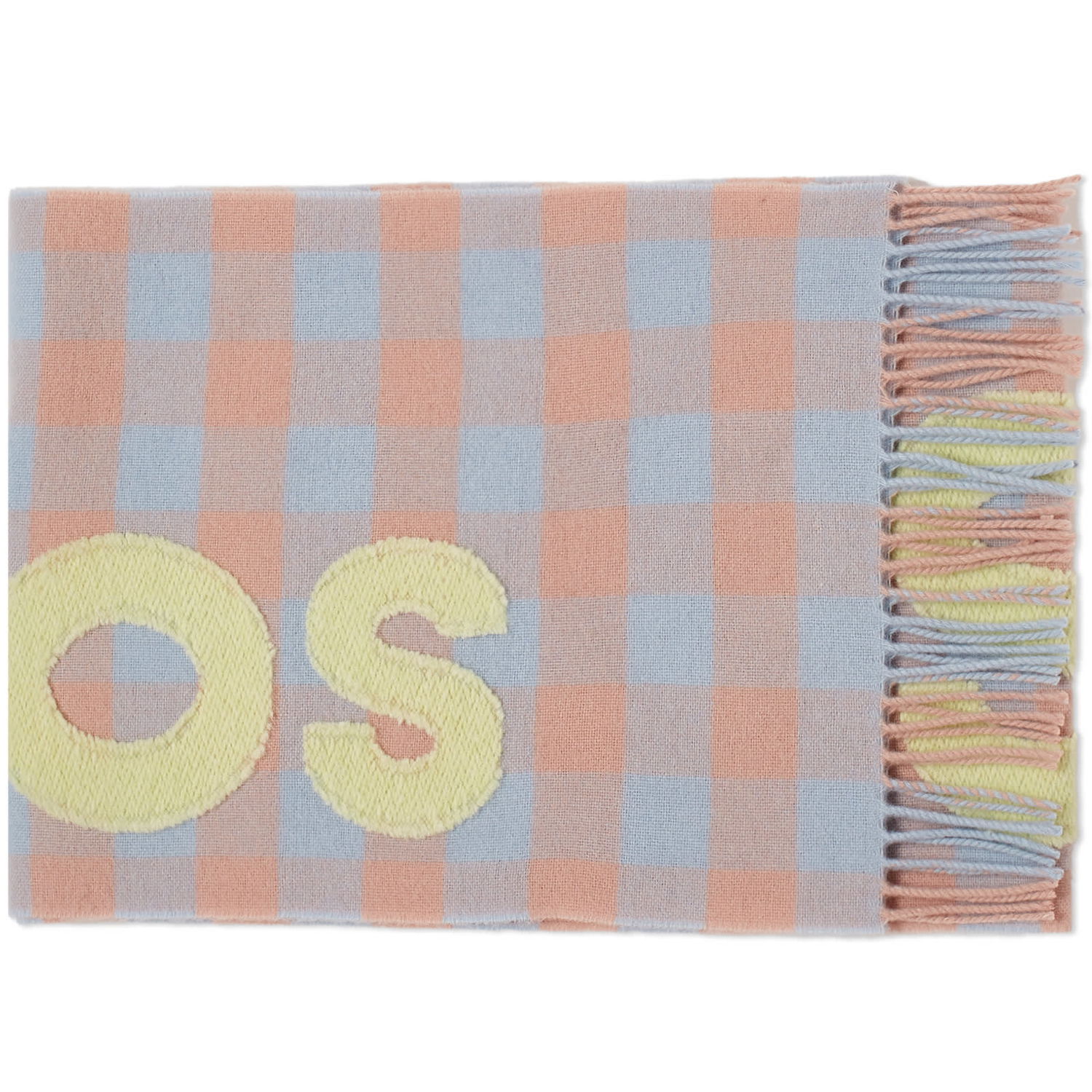 Шал Acne Studios Veda Logo Check Scarf Розово | CA0262-DM5, 0