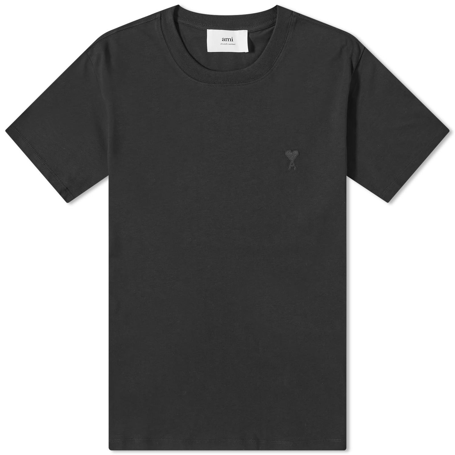 Тениска AMI Tonal A Heart T-Shirt Черно | UTS003-724-001, 0
