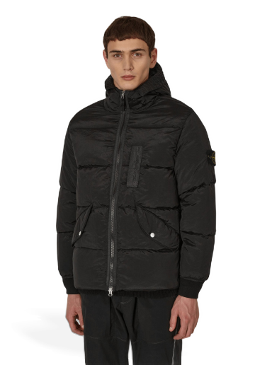 Яке Stone Island Nylon Metal Hooded Down Jacket Черно | 771543619-V0029