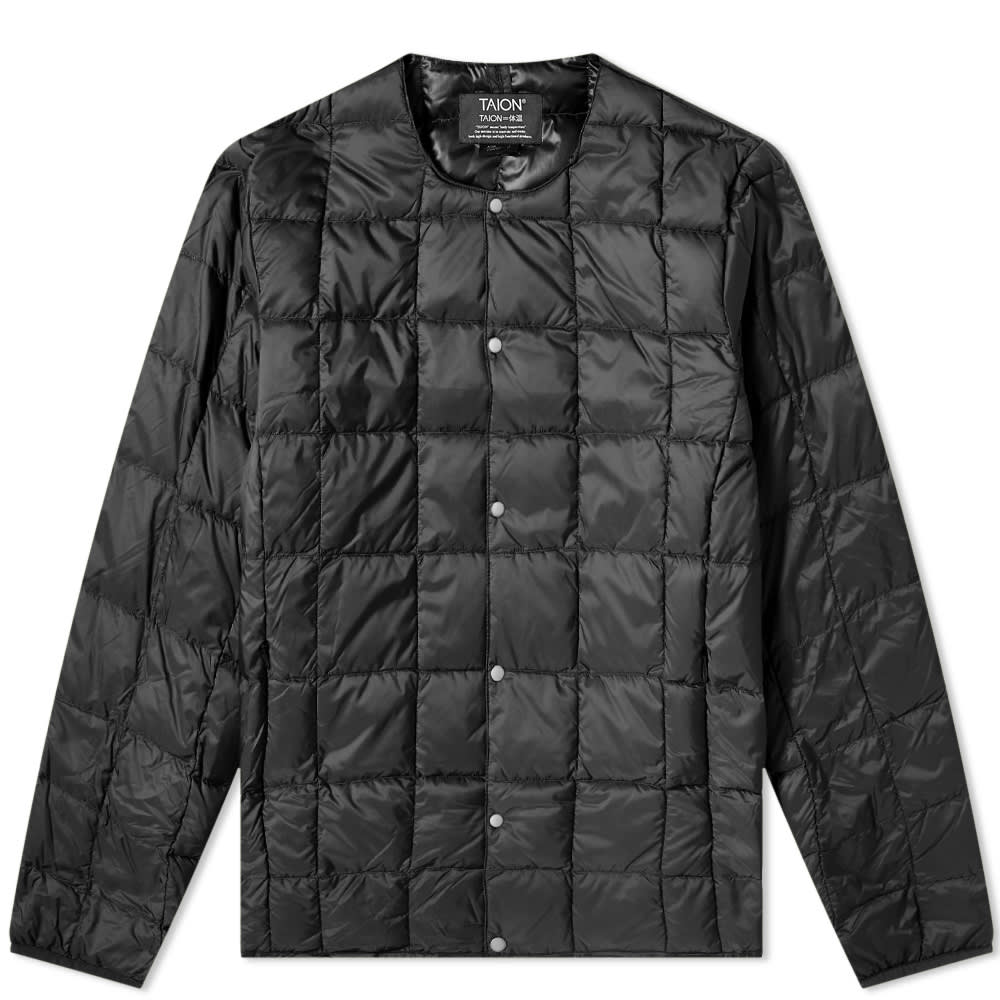 Яке TAION Crew Neck Down Jacket Черно | TAION-104-BLK, 0