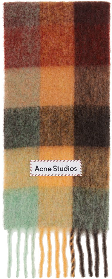 Шал Acne Studios Check Scarf Оранжево
 | CA0084-, 4