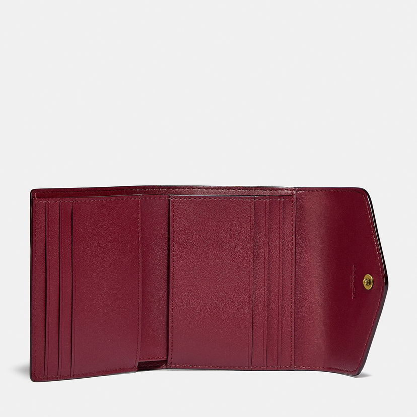 Портфейл Coach Coated Canvas Signature Small Wallet Червено | C2329B4NQ4