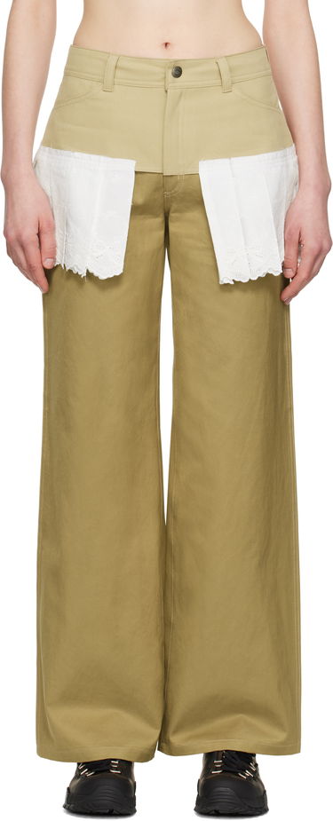 Панталони Andersson Bell Andersson Bell Lace Pleats Skirt Trousers Бежово | apa798w, 0