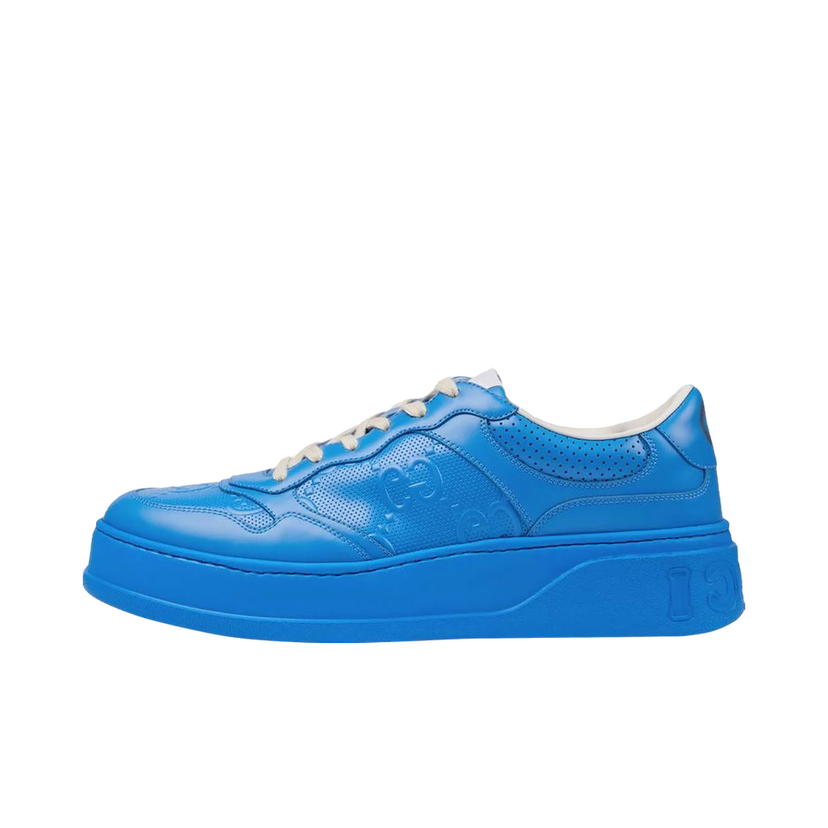 Кецове и обувки Gucci GG Embossed Sneaker Bright Blue Синьо | 700641 1XL10 4344