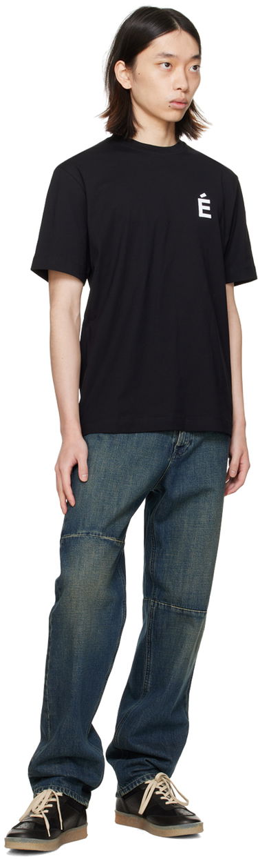 Тениска Études Études Wonder Patch T-Shirt Черно | C00ME104A00799, 3