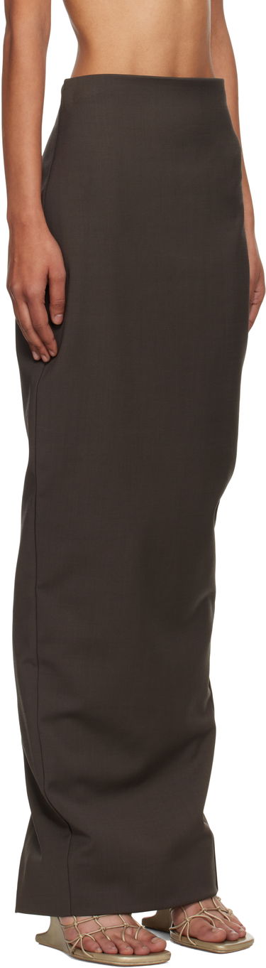 Пола Rick Owens Rick Owens Concordians Dirt Pillar Maxi Skirt Черно | RP02E4344 WST, 4