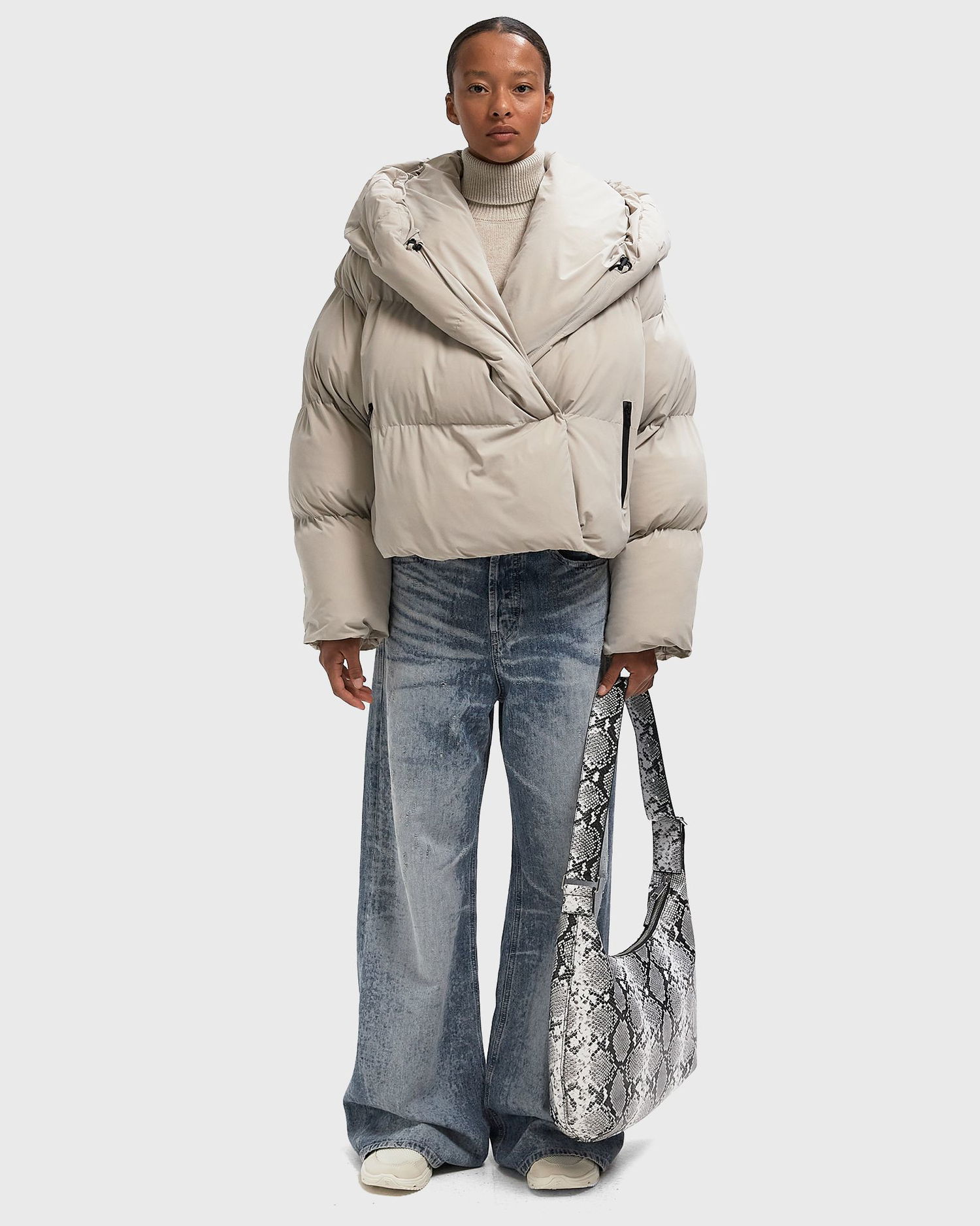 Пухо яке Diesel Wiley T1 Cropped Puffer Jacket Бежово | A21106-0QMBB-7FE, 1
