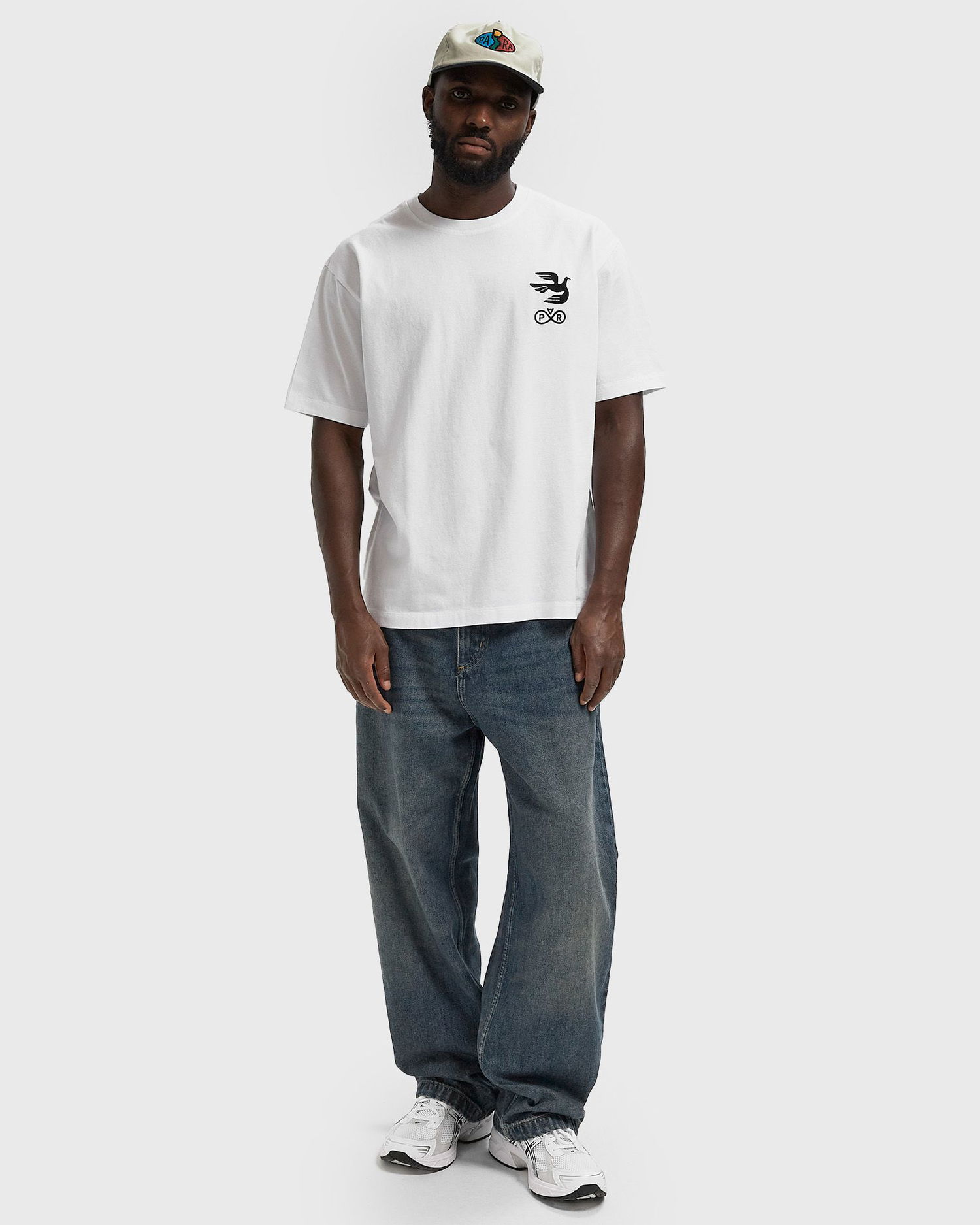 Тениска By Parra Infinite Bird Logo Graphic T-Shirt Бяло | 54215, 1