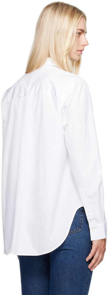 Риза TOTEME TOTEME Signature Long Sleeve Shirt Бяло | 223-708-710, 2