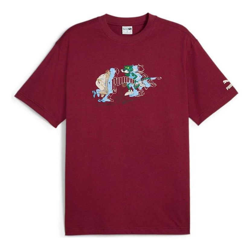 Тениска Puma Team For The Fanbase Graphic T-Shirt Червено | 629400-55