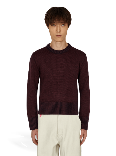 Пуловер Maison Margiela Shrunken Crewneck Sweater Бургунди | S50GP0264S17850 248F