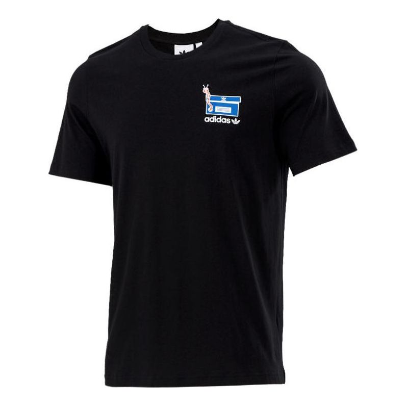 Тениска adidas Originals Worm Chest Print T-Shirt Черно | GN2148