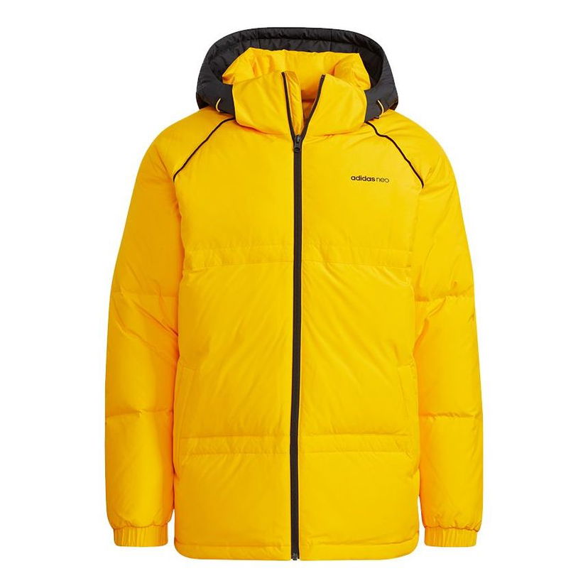 Пухо яке adidas Originals Neo CB Down Hooded Jacket Жълто | HF0503