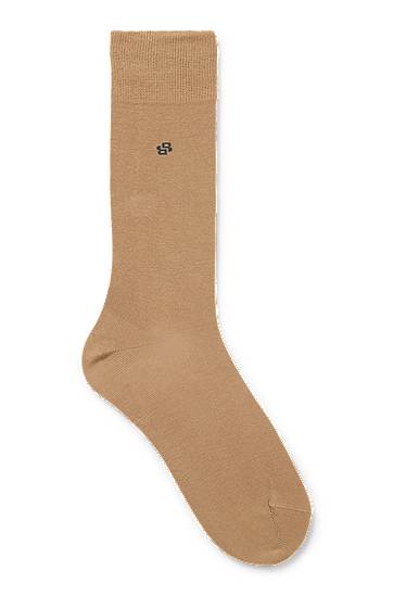 Чорапи BOSS Cotton Blend Socks, Pack of Three Бежово | 50543650, 0