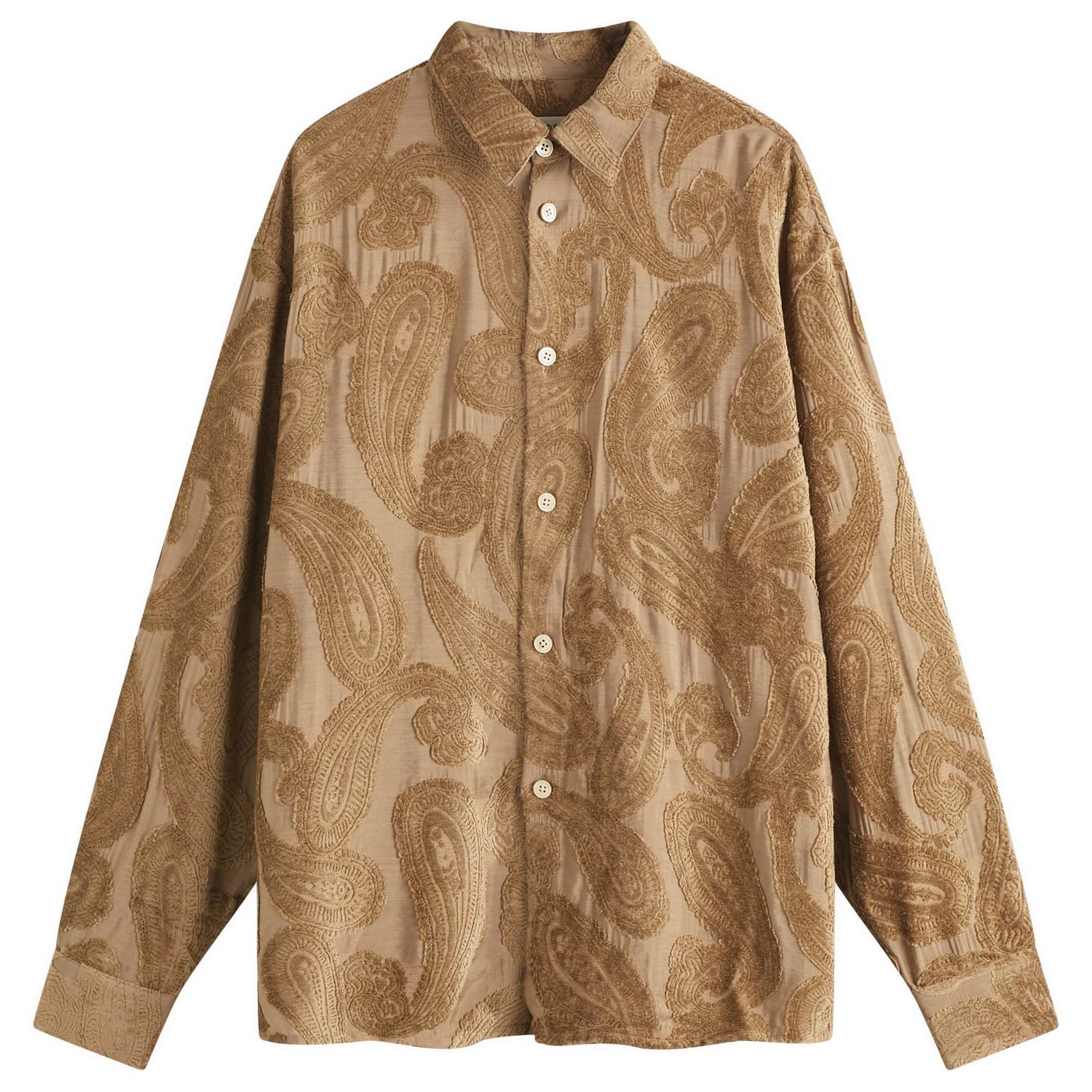 Риза A Kind of Guise Derbin Shirt Velvet Paisley Кафяво | 128-12607-152, 0
