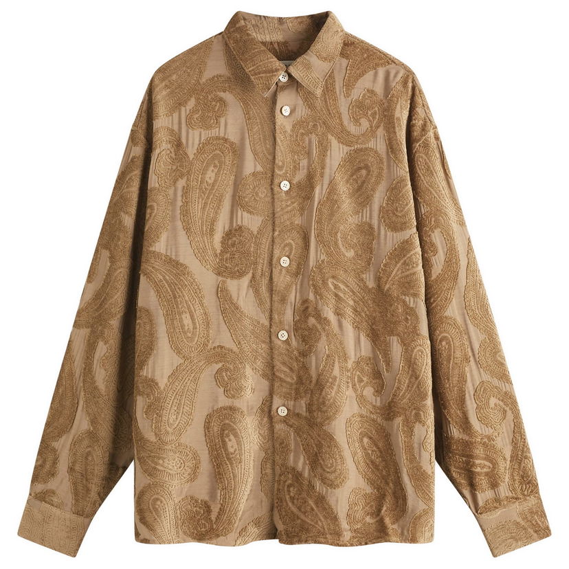 Риза A Kind of Guise Derbin Shirt Velvet Paisley Кафяво | 128-12607-152