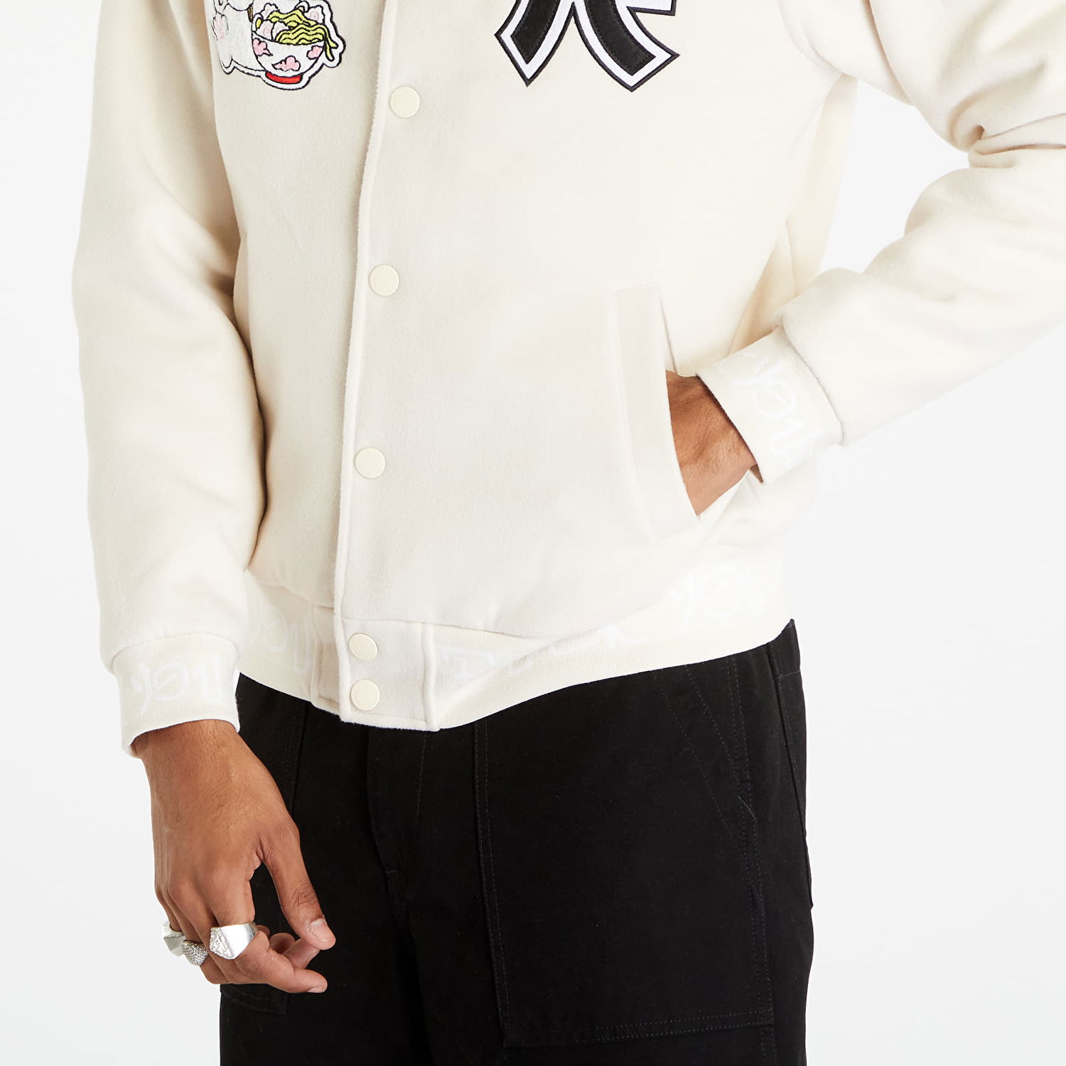 Яке RIPNDIP Lucky Nerm Varsity Jacket Бежово | RND10191, 1