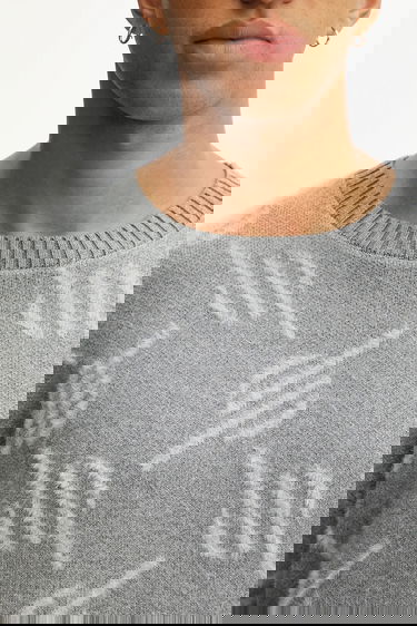 Пуловер DAILY PAPER Sweater Tevin Monogram Knit Сиво | 2521120, 3