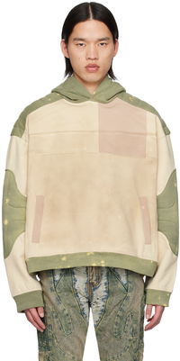 Armour Paneled Quilted Hoodie