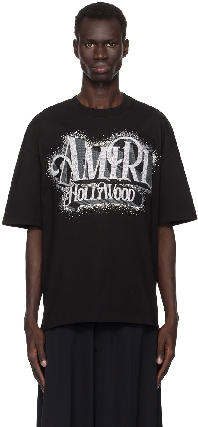 Тениска AMIRI Crystal T-shirt Черно | AMJYTE1088, 0