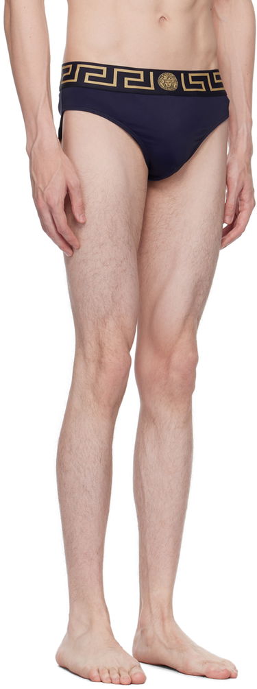 Бански Versace Versace Greca Border Swim Briefs Черно | ABU01025_A232185, 4