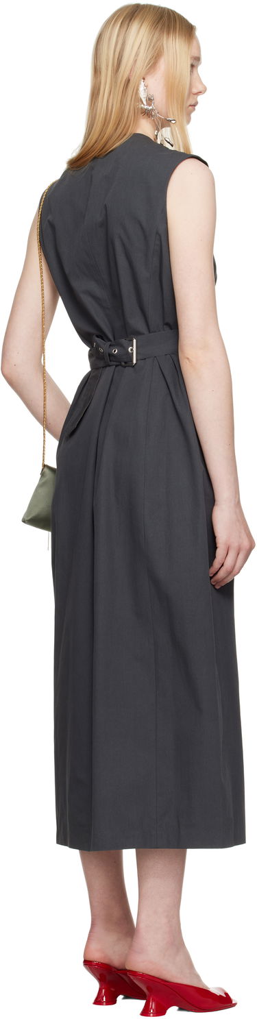 Pокля Dries Van Noten Dries Van Noten Tailored Midi Dress Сиво | 251-011021-1449, 2