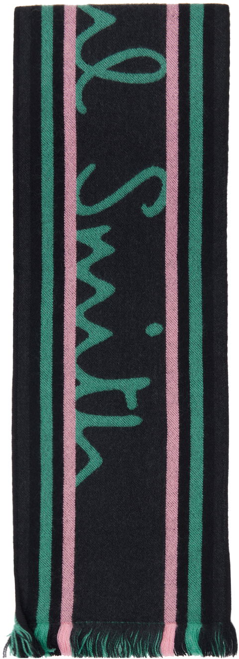 Шал Paul Smith PS Paul Smith Team Scarf Черно | 79 BLACKS, 0