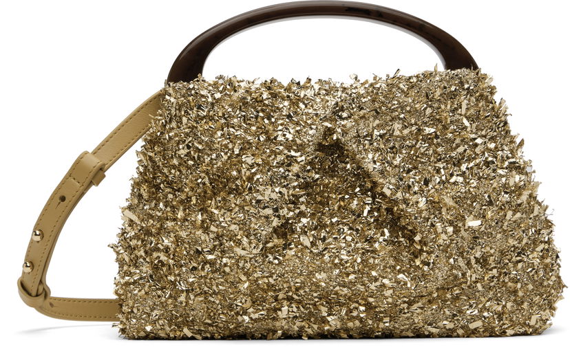 Дамска чанта Dries Van Noten Mini Embellished Bag Жълто | 242-011524-983