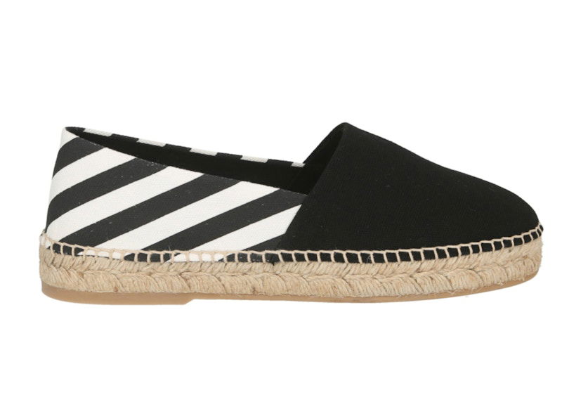 Кецове и обувки Off-White Striped Canvas Espadrilles Black White W Черно | OMIB009S22FAB0011001, 0