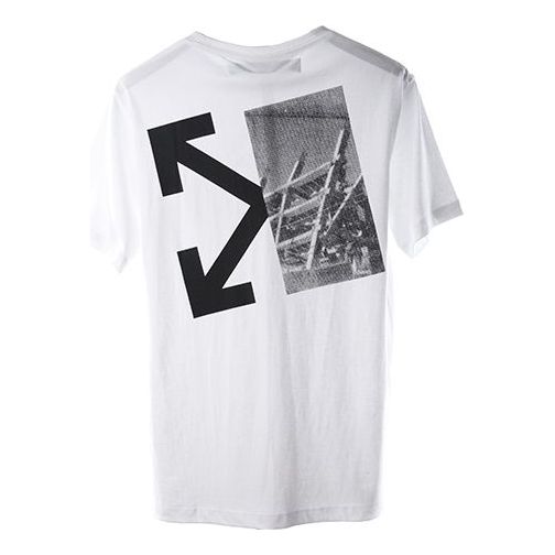 Тениска Off-White Virgil Abloh Splitted Arrows Over Tee Бяло | OMAA038E191850100110, 0