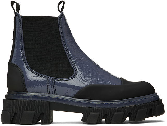 GANNI Cleated Low Chelsea Boots