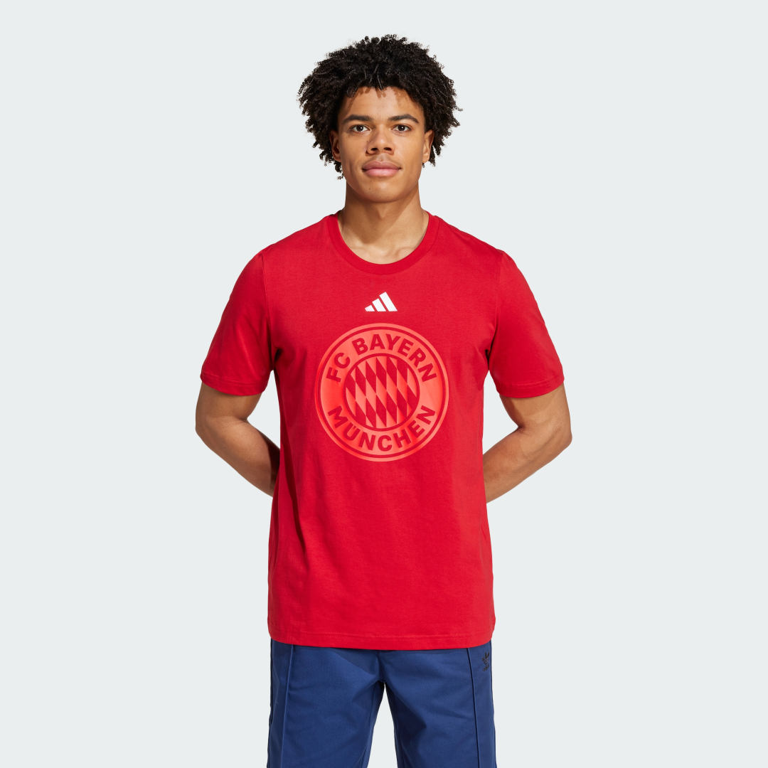 Тениска adidas Performance FC Bayern DNA Graphic Червено | IS6509, 0