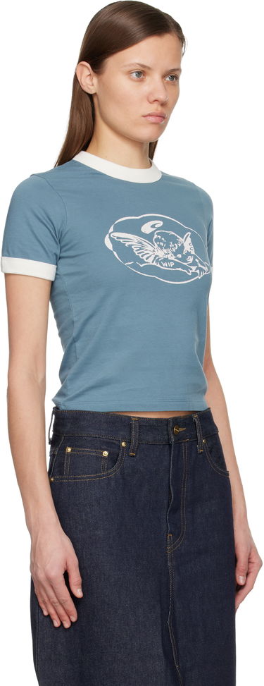 Тениска Carhartt WIP Work In Progress Reminiscing Ringer T-shirt Синьо | I036034 3GG60, 1