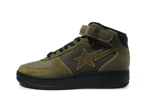Кецове и обувки BAPE Military Sta Mid "Olive" Зелено | 1H30191006 OLD