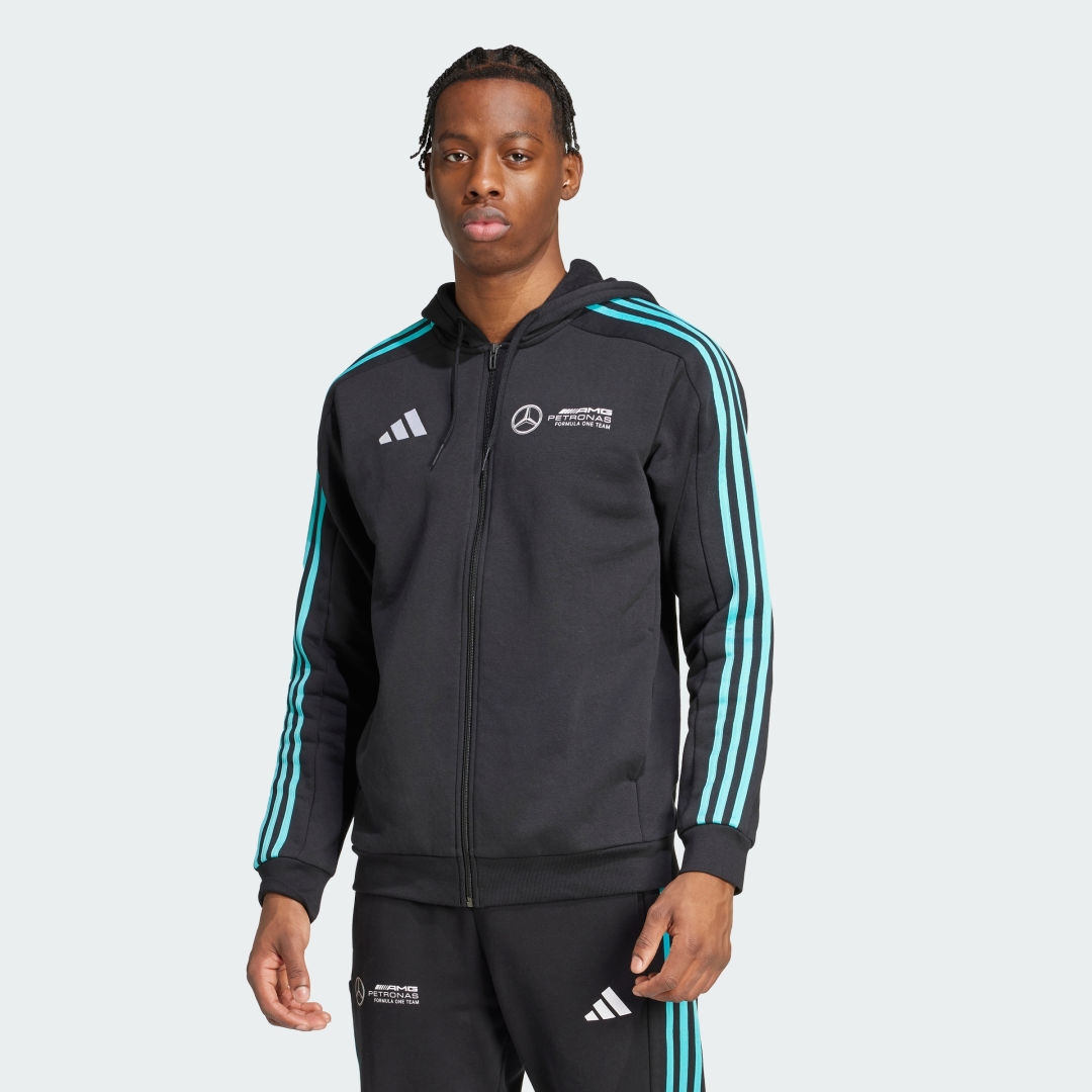 Суитчър adidas Performance Mercedes-AMG Petronas Formula One Team DNA Full Zip Hoodie Черно | JV5437, 0
