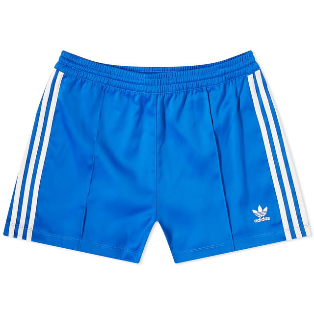 3 Stripe Satin Short Blue