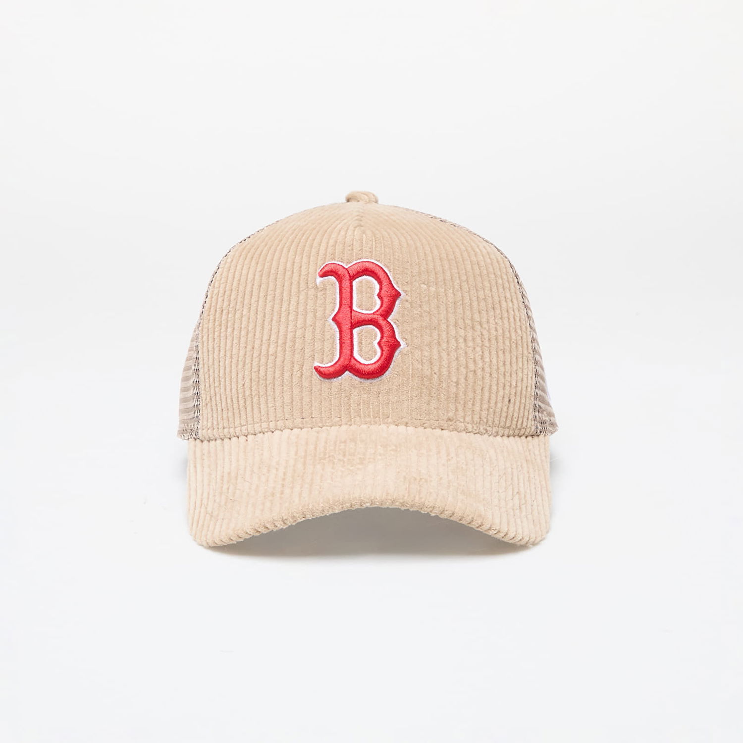 Шапка с козирка New Era MLB Boston Red SoxCord 9FORTY E-Frame Adjustable Trucker Cap Beige Universal Бежово | 60565522, 0