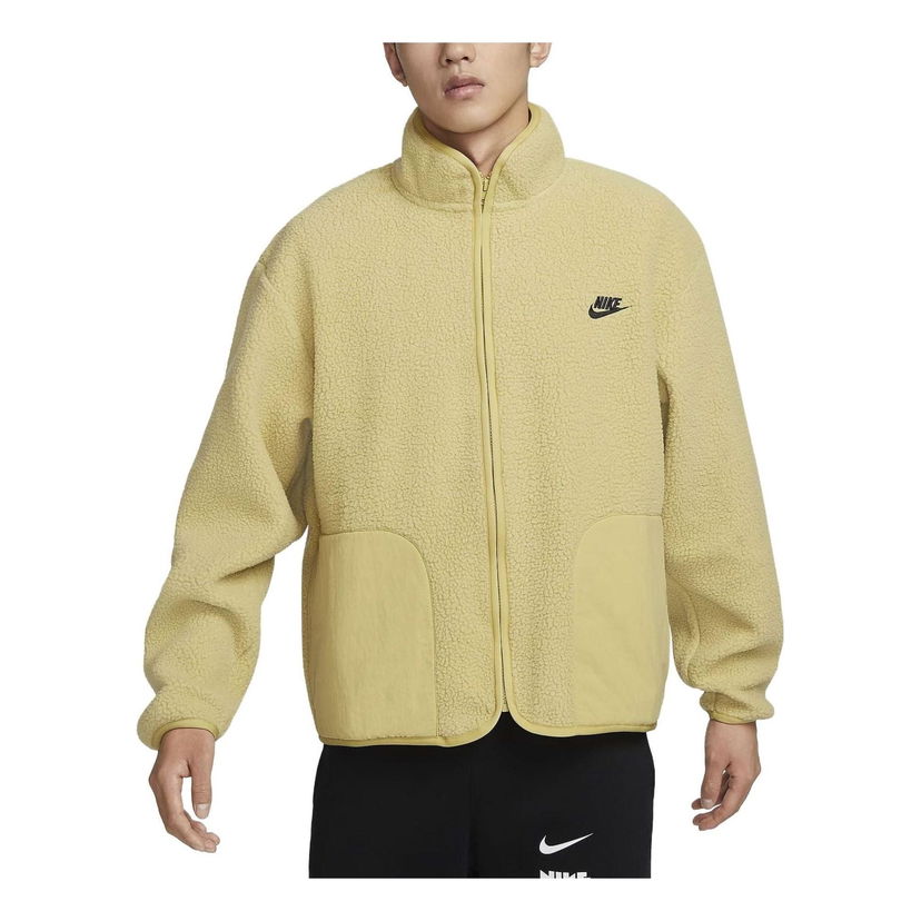 Суитчър Nike Club Fleece+ Sherpa Winterized Jacket Жълто | FB8387-720