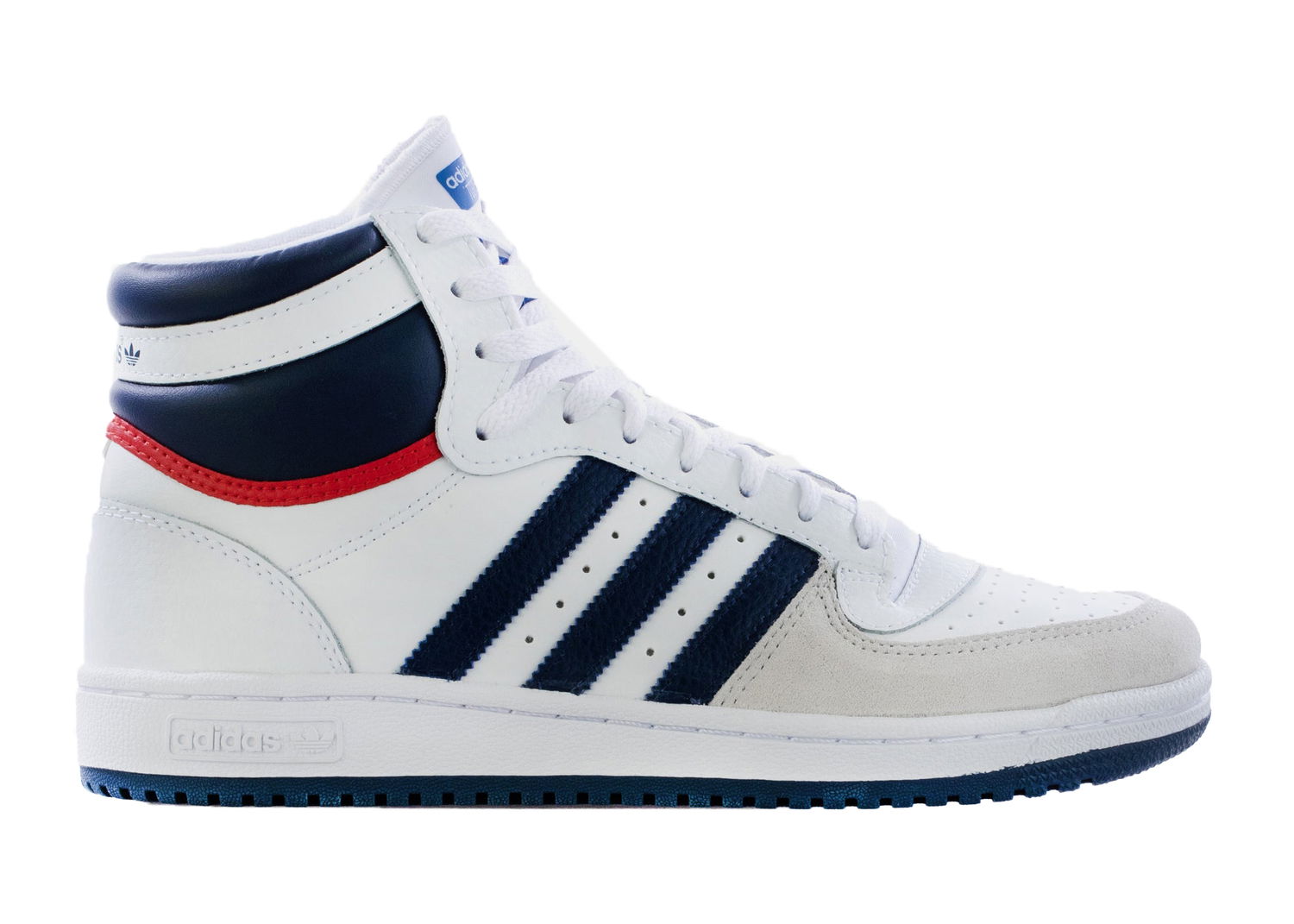 Кецове и обувки adidas Originals Top Ten Hi White Navy Red Бяло | GX0740, 0