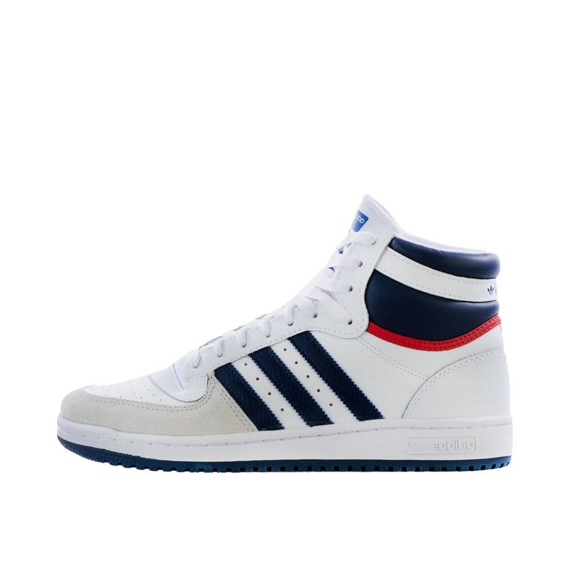Кецове и обувки adidas Originals Top Ten Hi White Navy Red Бяло | GX0740