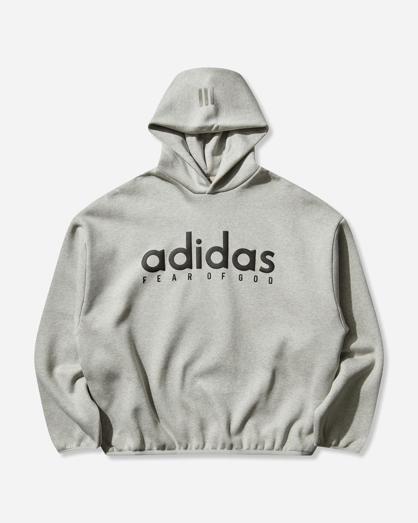 Суитчър adidas Originals Fear of God Athletics Fleece Hoodie Сиво | JZ7367