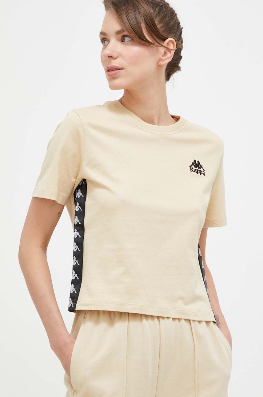 Тениска Kappa Cotton Tee Бежово | 313021, 0