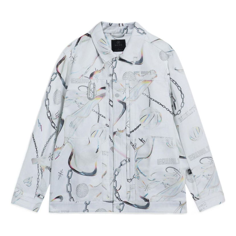 Яке Li-Ning Way Of Wade Graphic Print Jacket Бяло | AFDS475-2