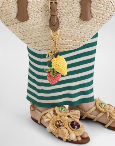 Ключодържатели Dolce & Gabbana Dolce & Gabbana Fruit Shaped Metal and Raffia Keychain Многоцветен | BI3410AK3748J901, 1