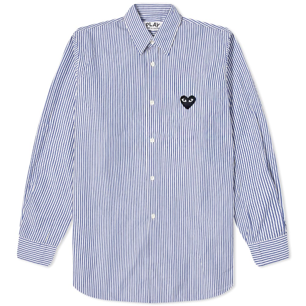 Риза Comme des Garçons Play Black Heart Stripe Тъмно синьо | P1B018-1, 0