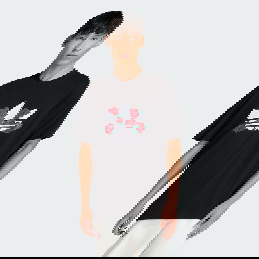 Тениска adidas Performance T-Shirt Trefoil Series Roses Черно | KS7621, 0